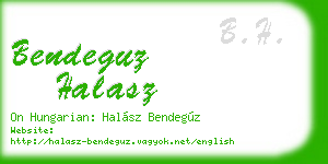 bendeguz halasz business card