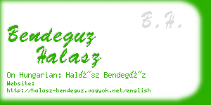 bendeguz halasz business card